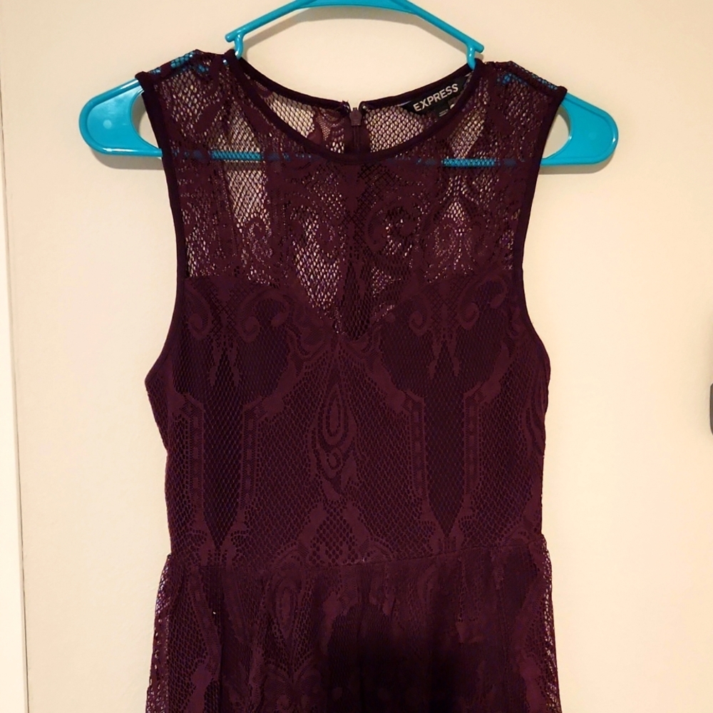 Express Maroon Minidress